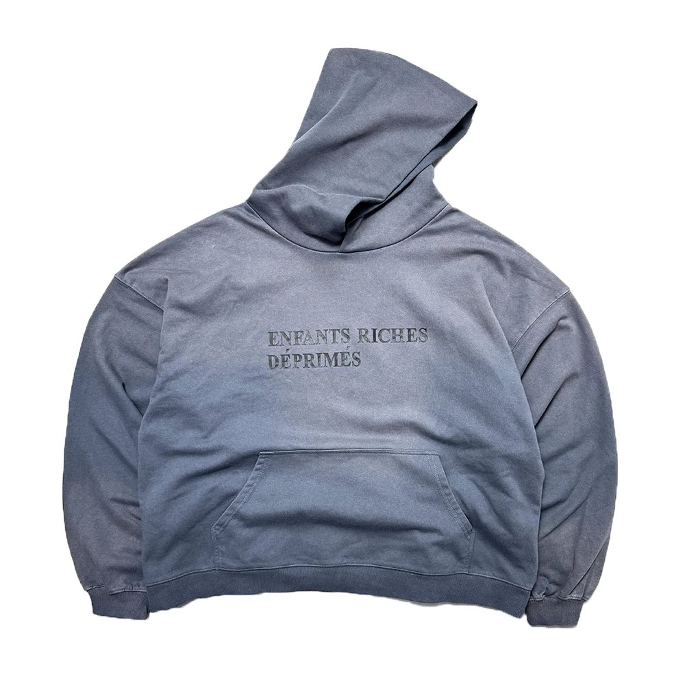ERD Slogan Hole Hooded Sweatshirt photo 8