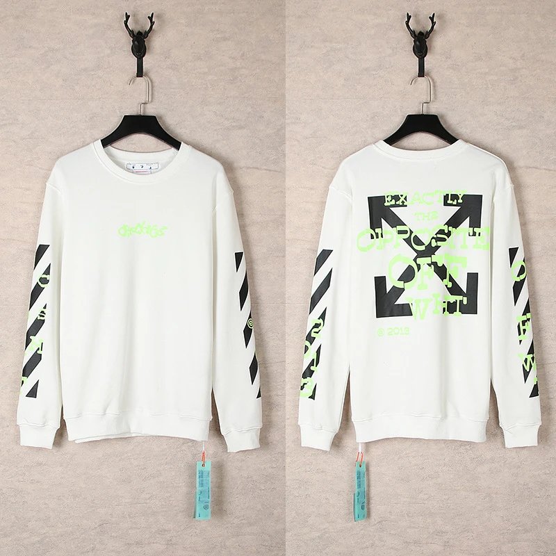 Off-White Industrial Black Graphic Sweatshirt