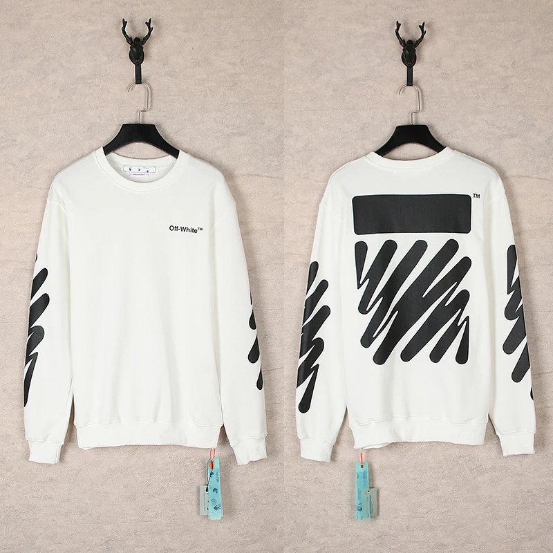 Off-White Industrial Black Graphic Sweatshirt