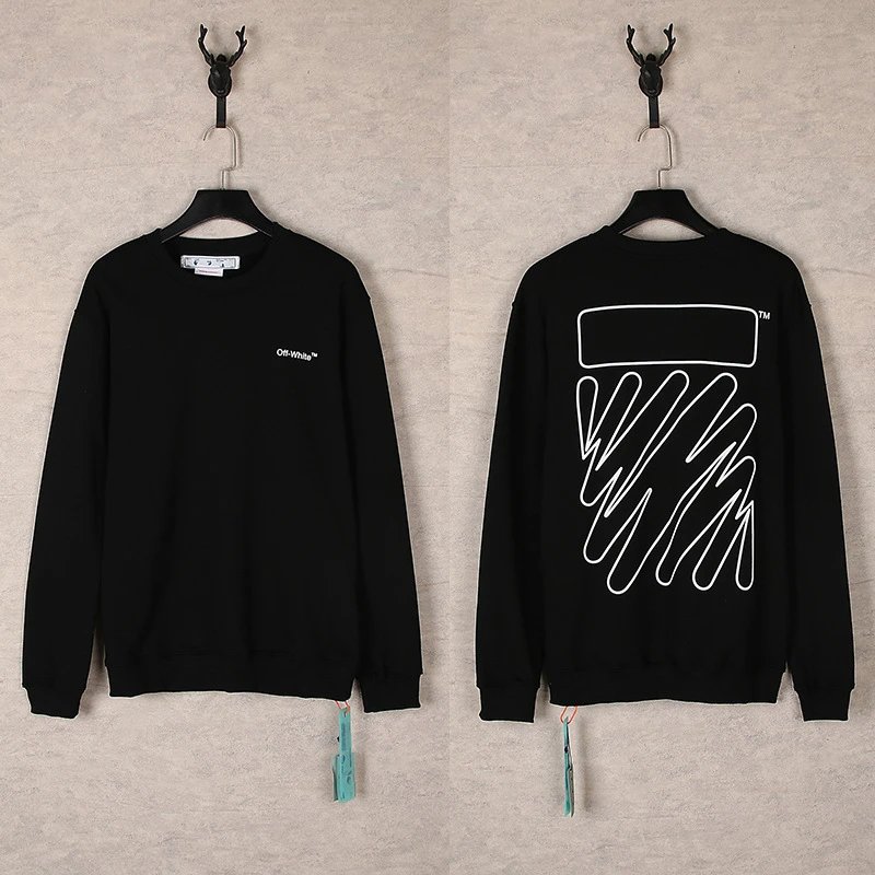 Off-White Industrial Black Graphic Sweatshirt