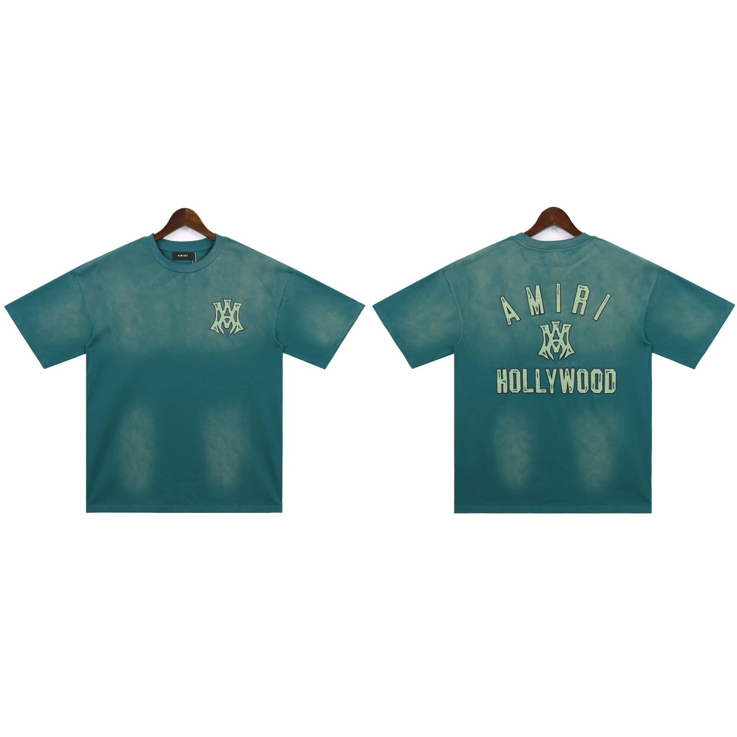 Embroidered letter crew neck pullover short sleeve