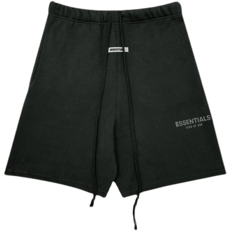 Fear Of God Essentials Black Relaxed Fit Shorts