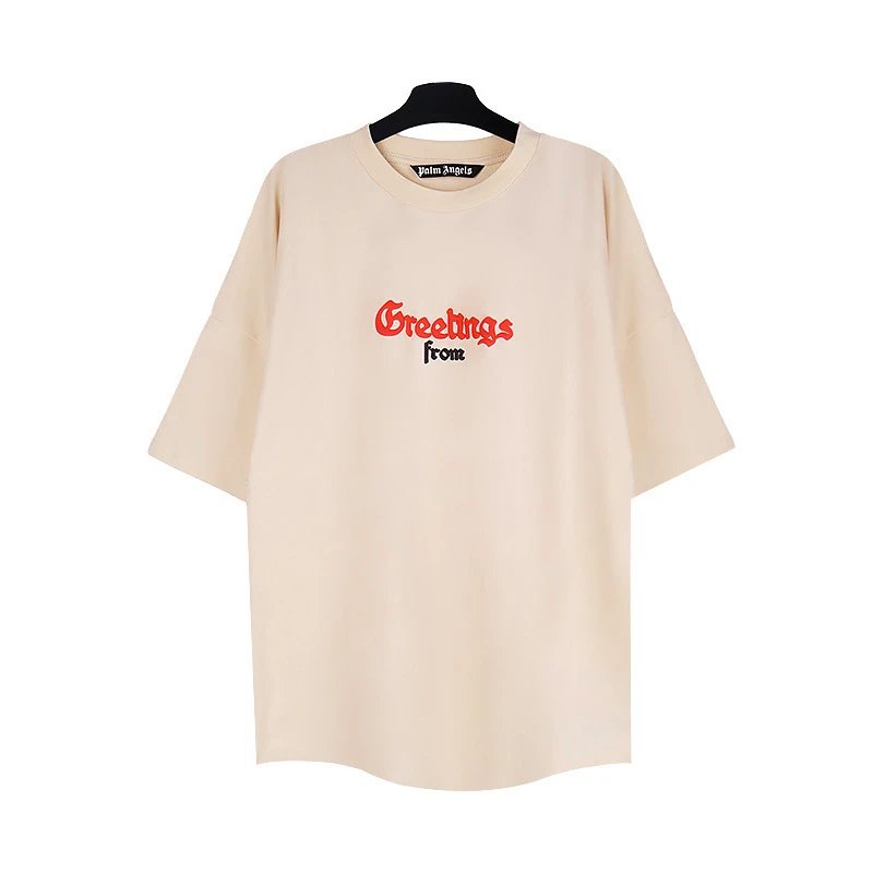 Palm Angels White Graphic Print Oversized T-Shirt