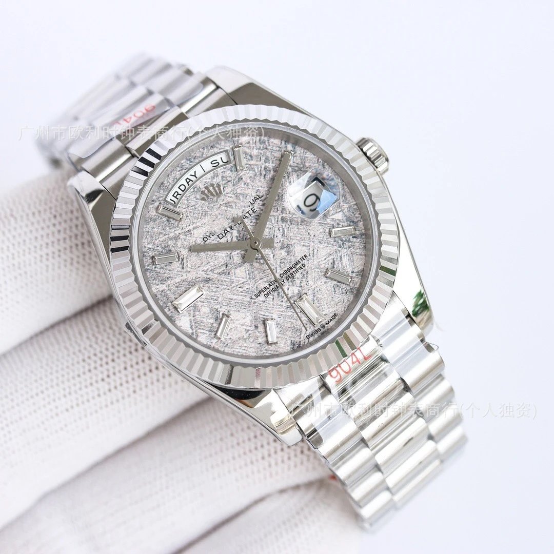 Rolex Day-Date 40 Green Roman Dial Presidential Watch
