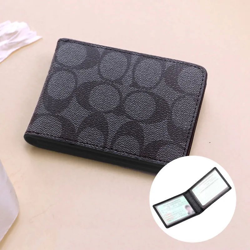 Coach Signature Beige Monogram Bifold Wallet