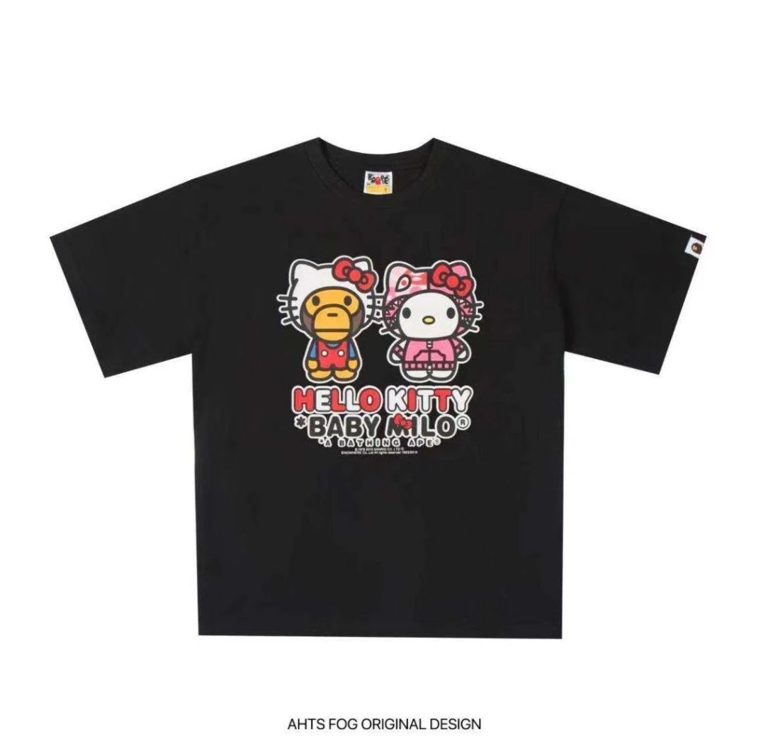 A Bathing Ape Hello Kitty Cartoon Loose T-Shirt