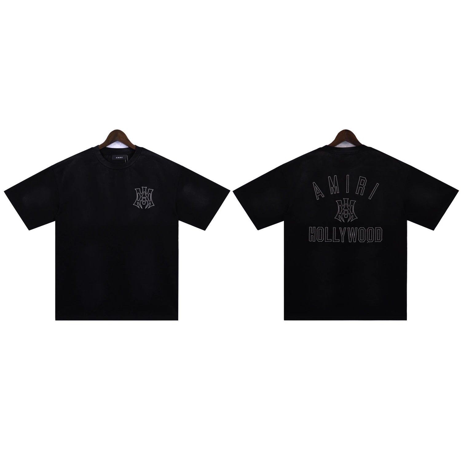 Amiri Hollywood Teal Washed Graphic T-Shirt