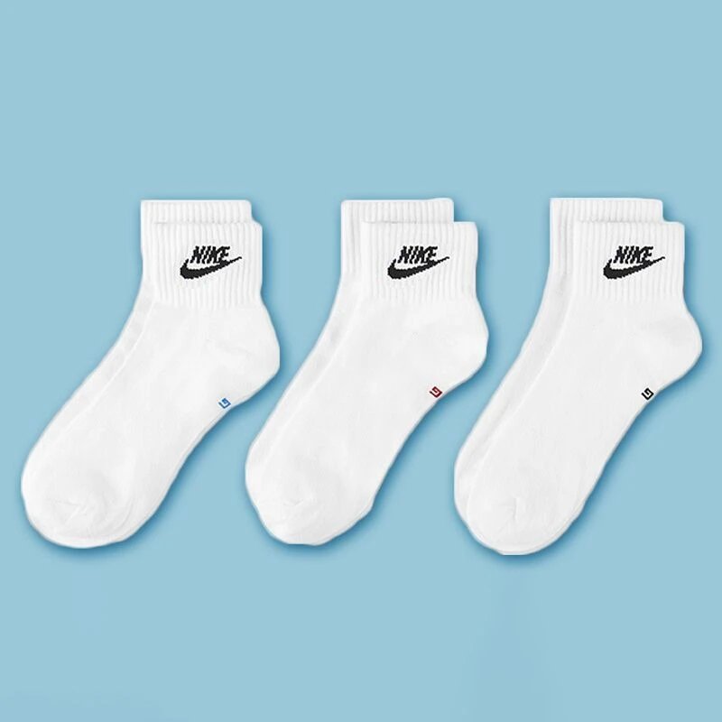 Nike Everyday Essential Ankle White Red Blue Black Socks