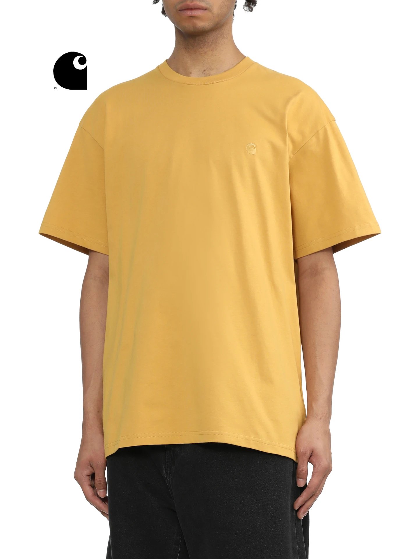 Carhartt WIP S/S Logo Blue Oversized T-Shirt