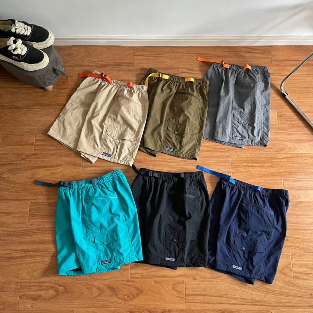 Patagonia Baggies Shorts Olive Yellow Casual