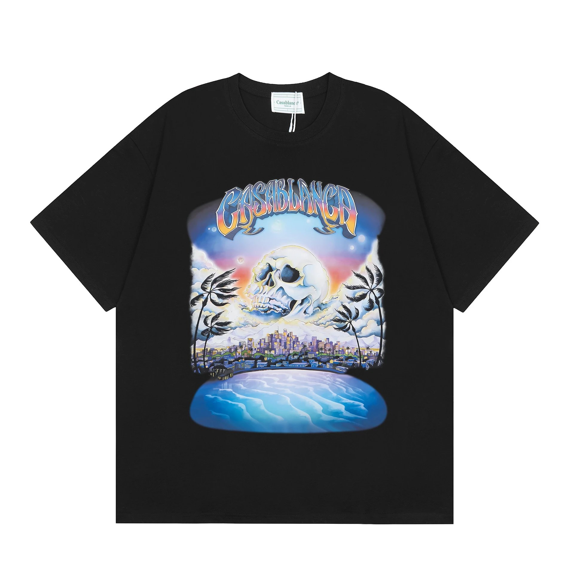 Casa Way White Graphic Tennis T-Shirt