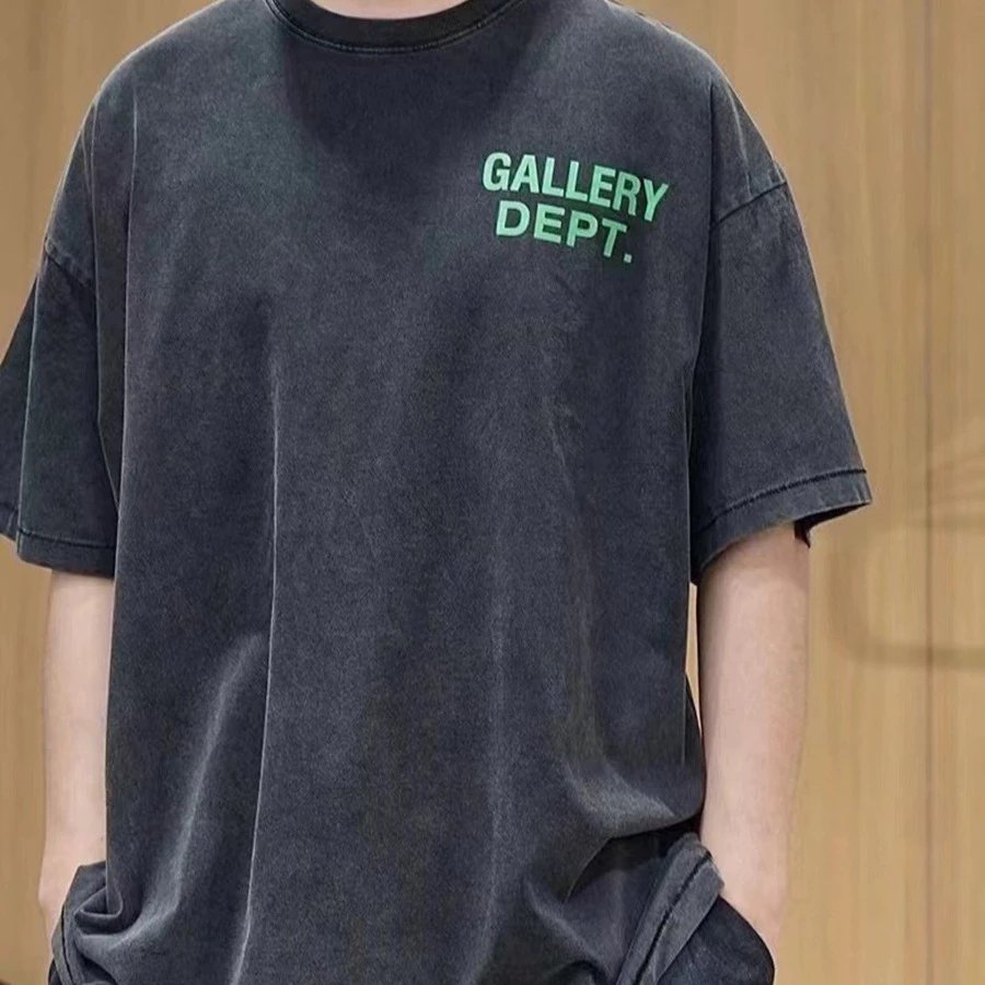 Gallery Dept. Oversized Washed Black Graphic T-Shirt