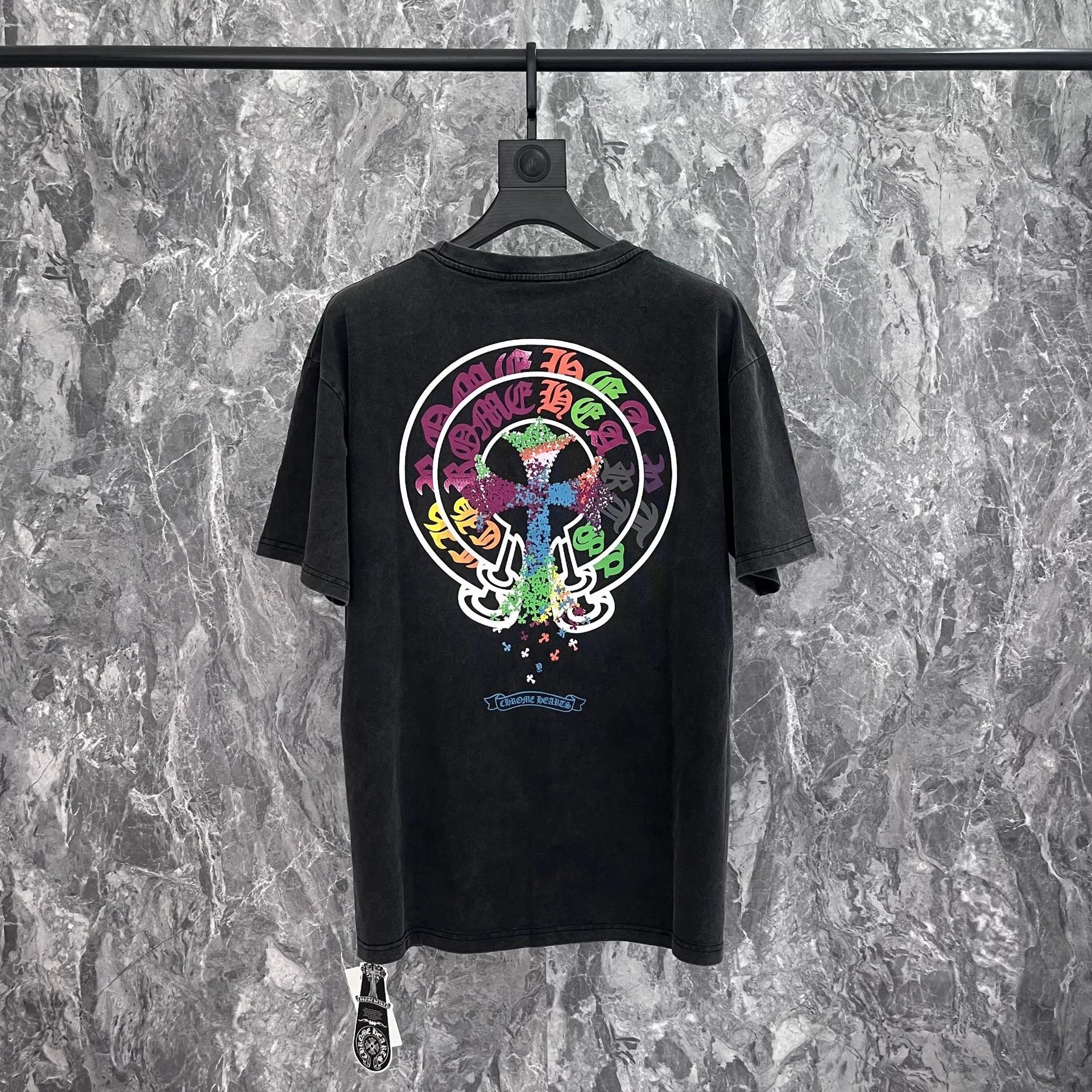 Chrome Hearts White Graphic Print Oversized T-Shirt