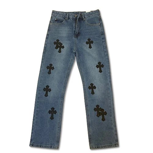 Chrome Hearts Cross Patchwork Cargo Pants Black - 3