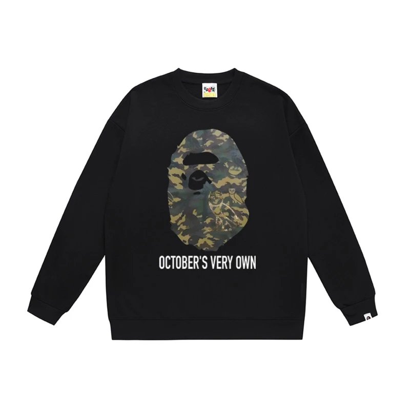 A Bathing Ape ABC Camo Black Graphic Sweatshirt