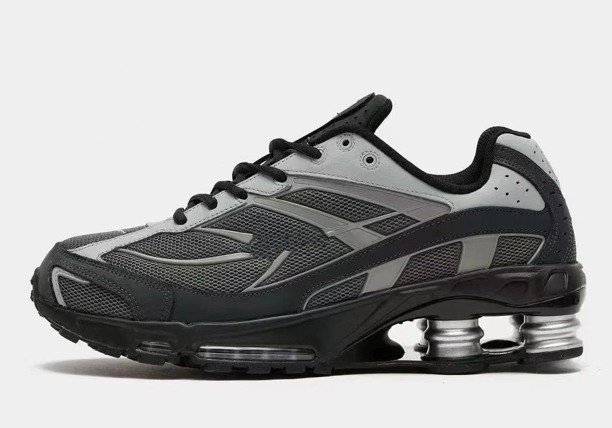 Supreme Shox R4 Black Mesh Sneakers