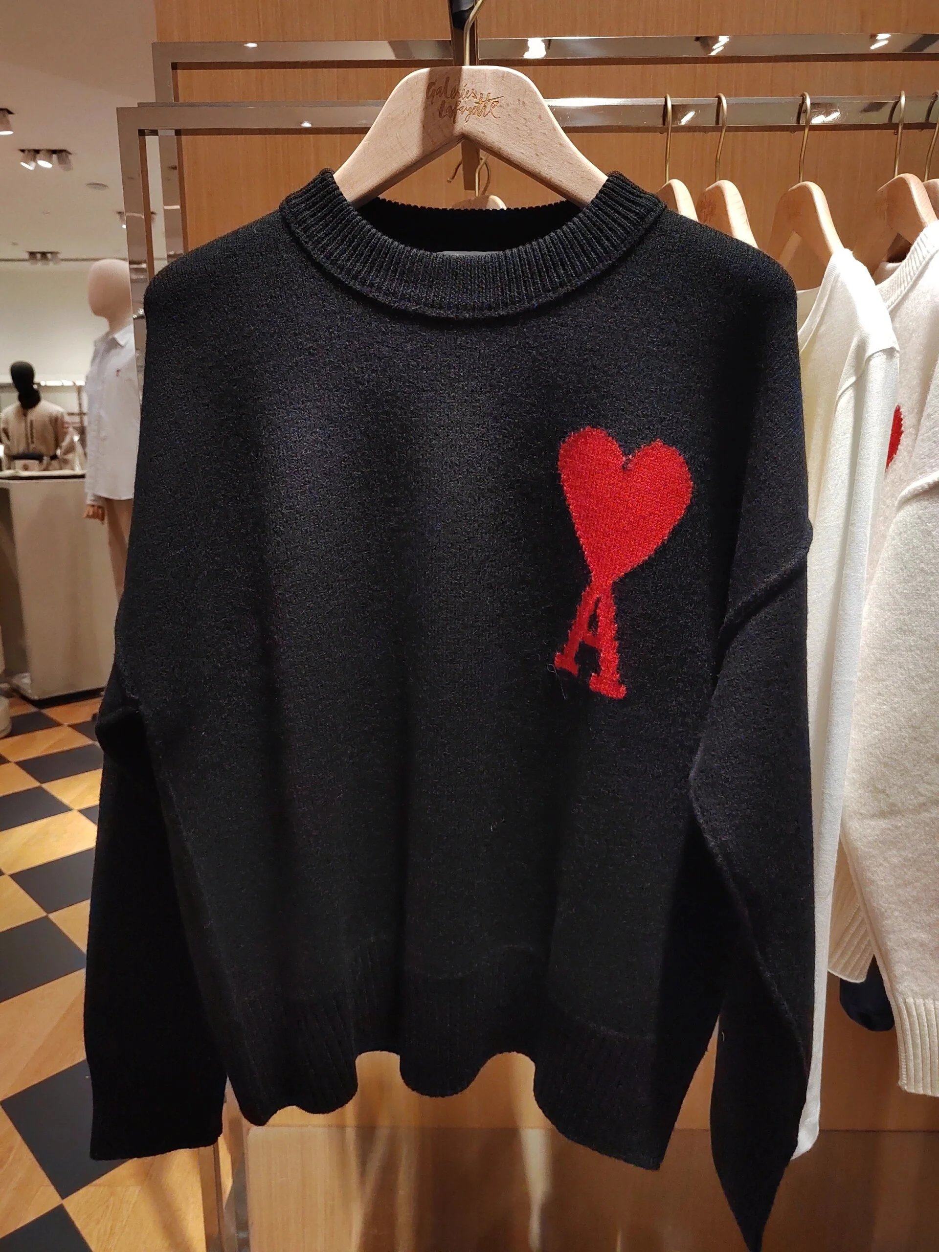 Ami Paris Classic Heart Pullover Sweater photo 3