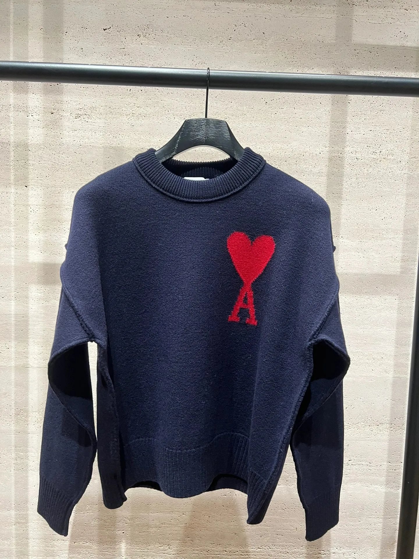 Ami Paris Classic Heart Pullover Sweater photo 6