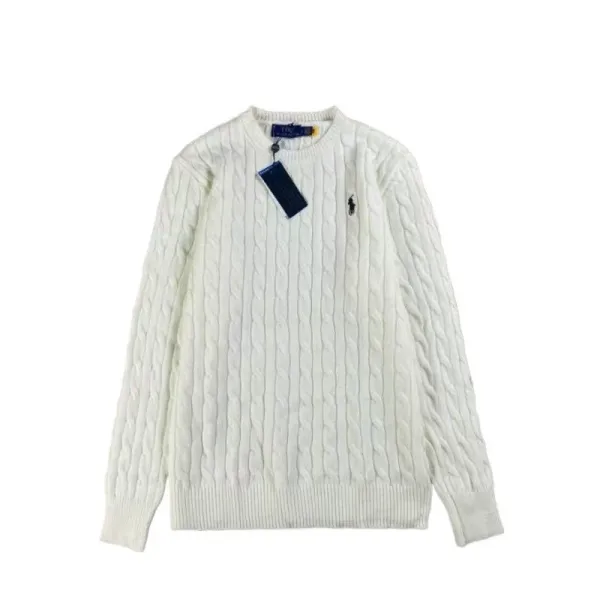 Ralph Lauren Cable Knit Half-Zip Sweater Navy - 5