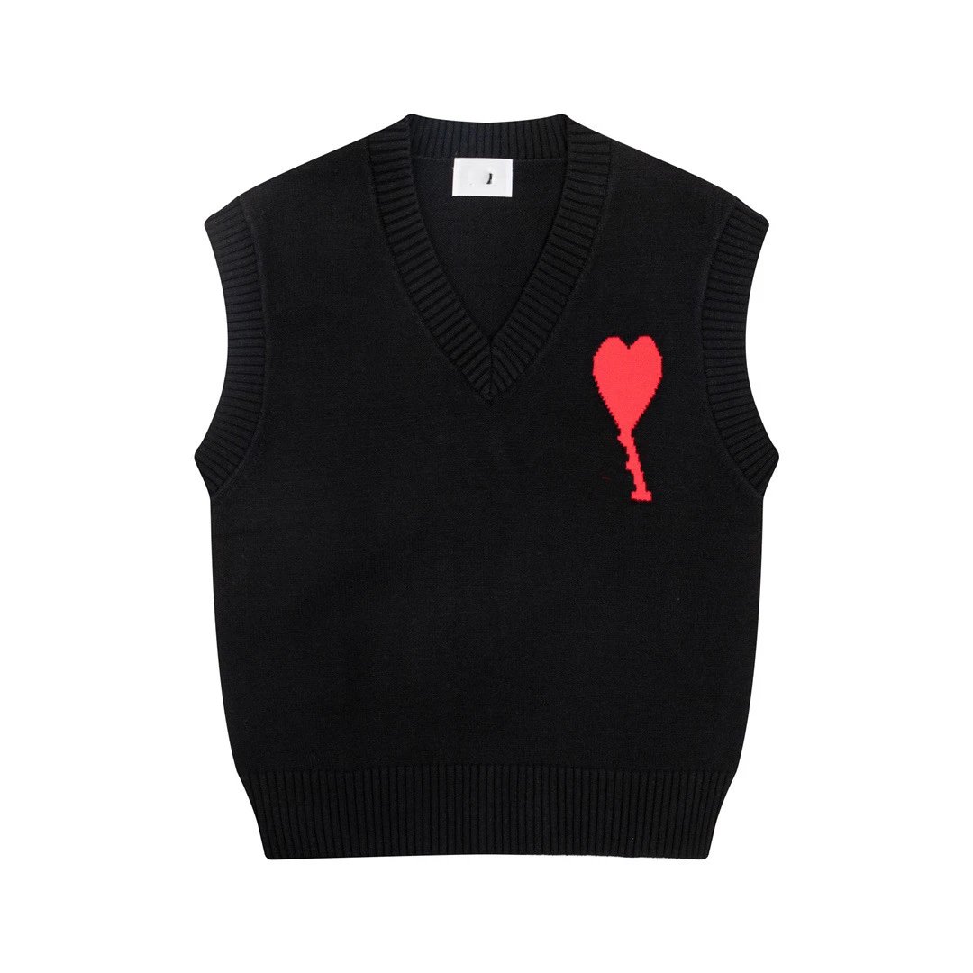 Letter V-Neck Sleeveless Sweater Vest photo 4