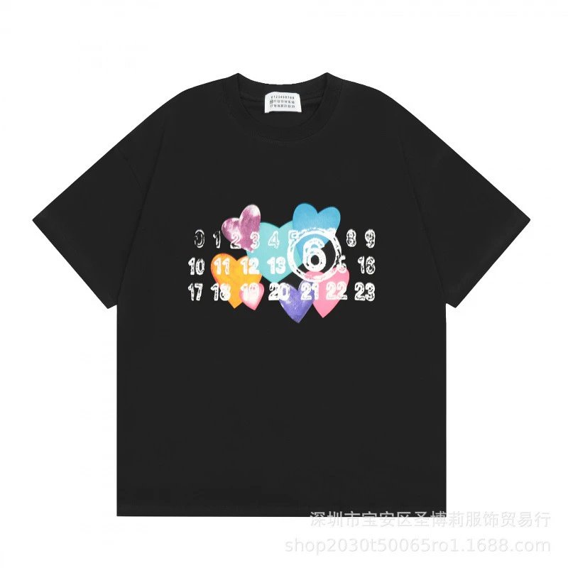 Black Graphic Print Number Sequence Oversized T-Shirt