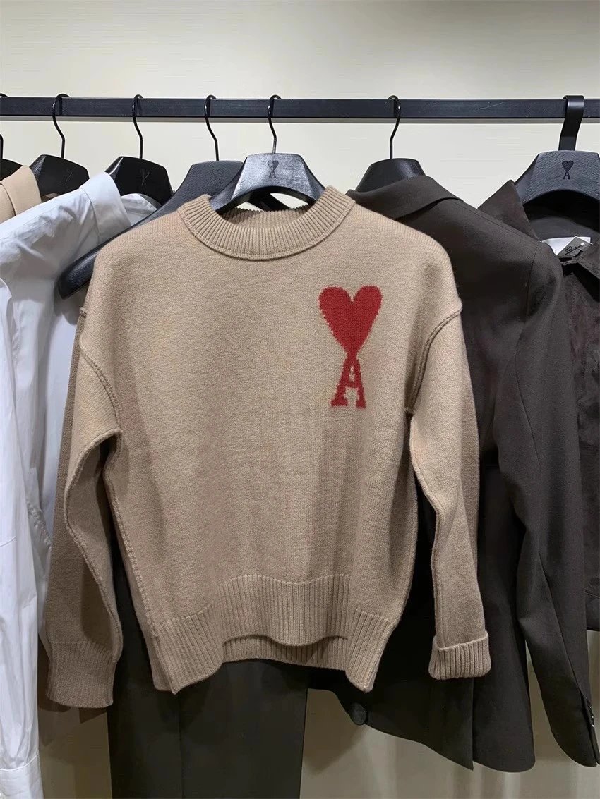Ami Paris Classic Heart Pullover Sweater photo 5