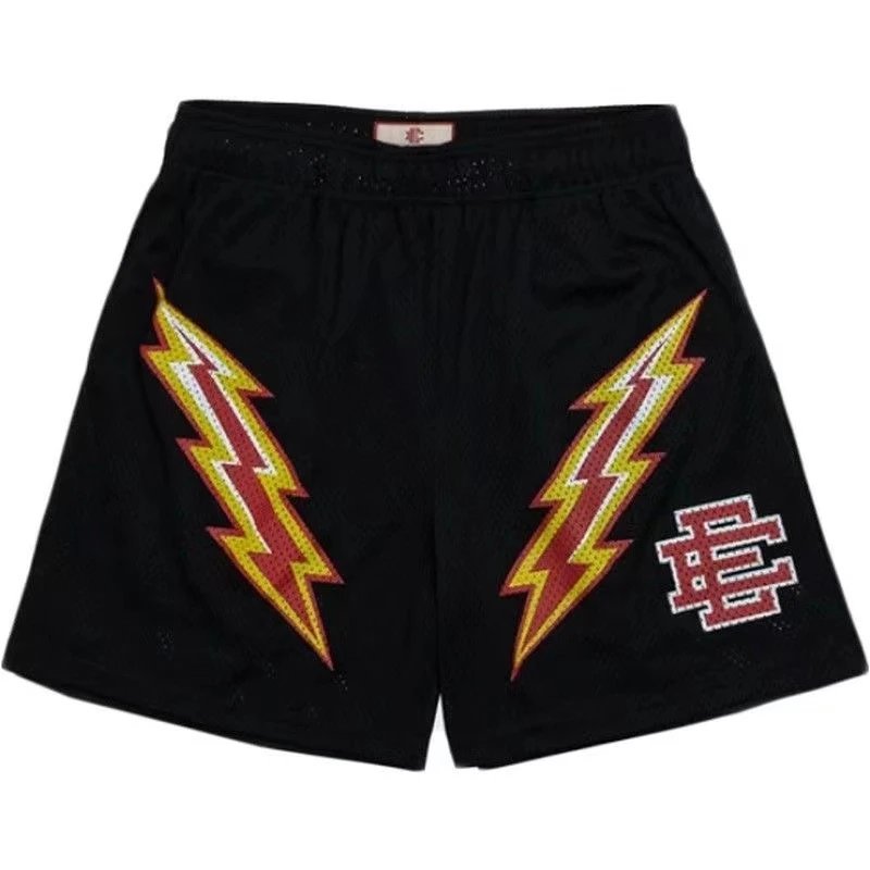 Cotton Blend Tie-Dye and Patterned Elastic Waist Shorts Casual