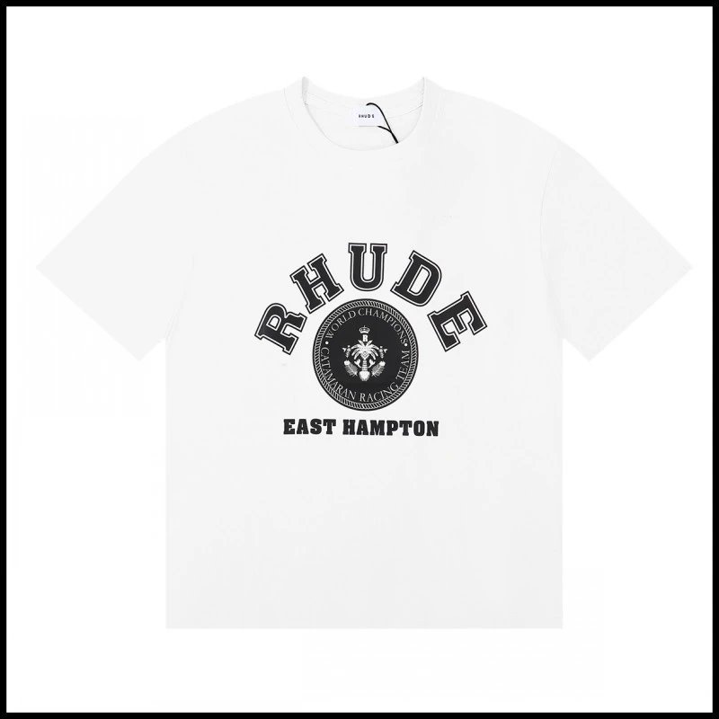 Rhude McLaren White Graphic T-Shirt