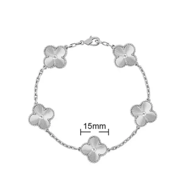 Van Cleef & Arpels Alhambra White Gold Diamond Bracelet Jewelry - 1