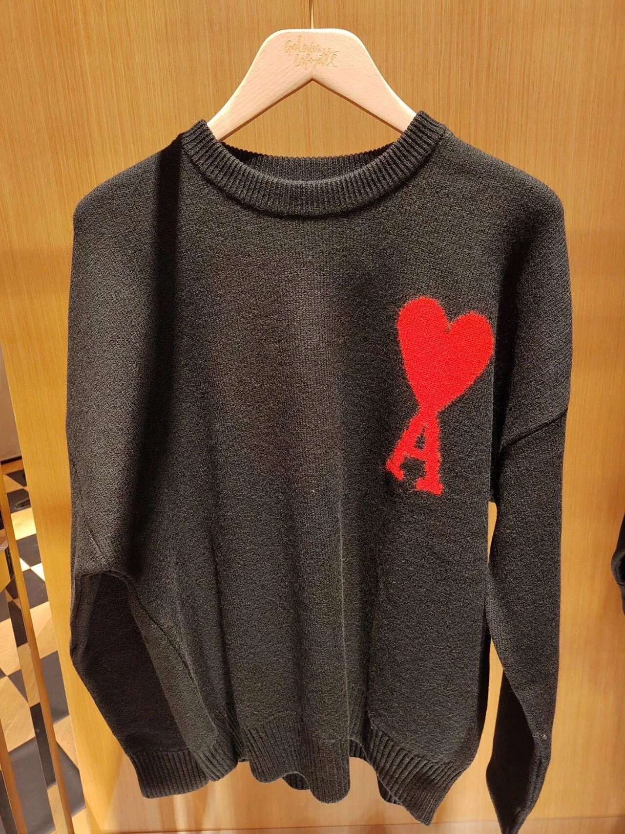 Ami Paris Classic Heart Pullover Sweater photo 7