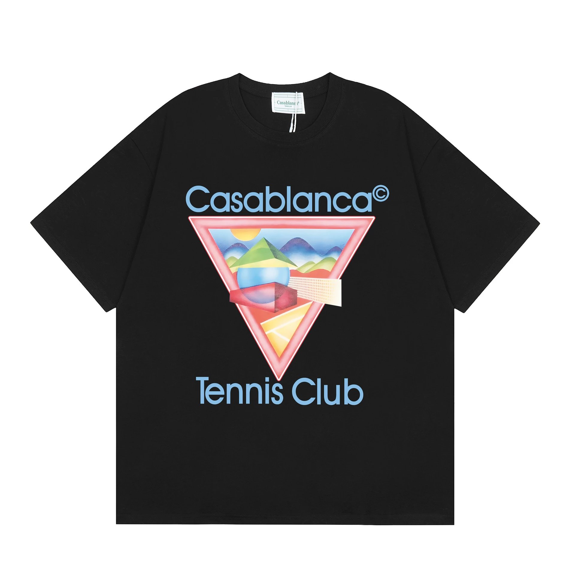 Casa Way White Graphic Tennis T-Shirt