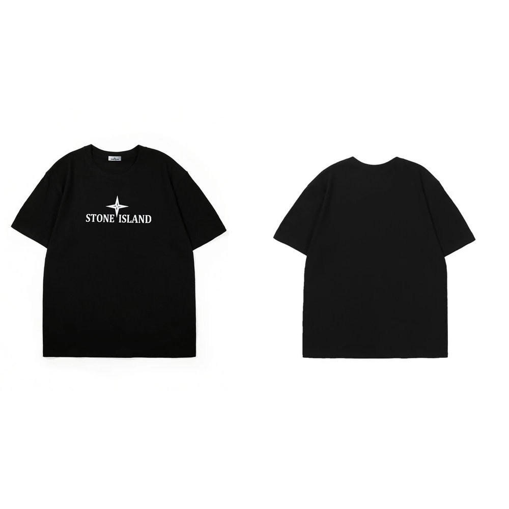 Stone Island Unisex Pure Cotton T-shirts