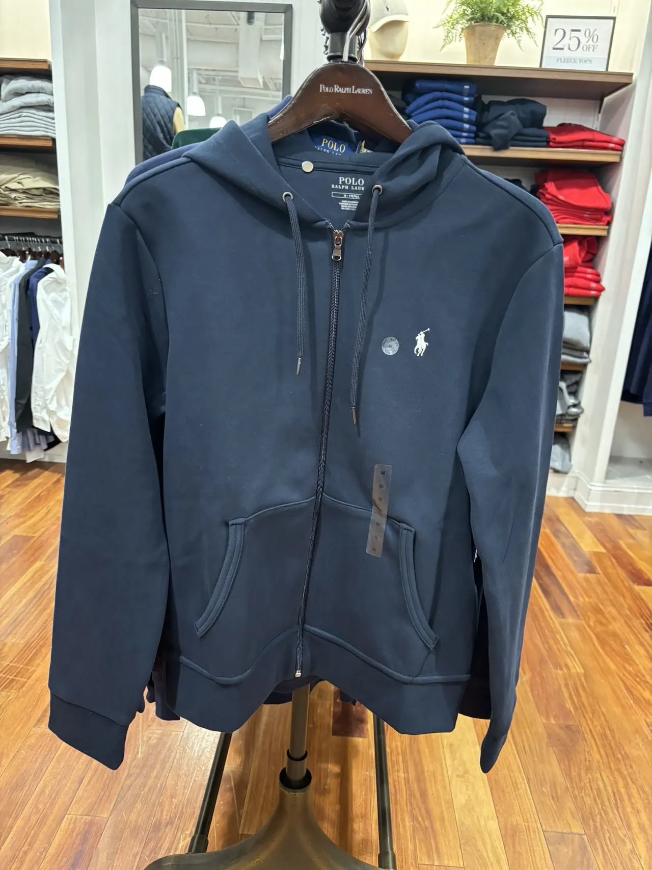 Polo Ralph Lauren Classic Fit Full-Zip Hoodie Charcoal Gray - 5