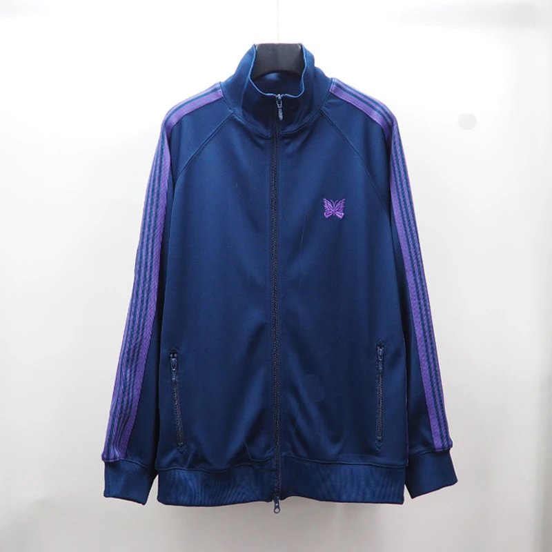 Adidas Track Jacket Black Butterfly Embroidery Sportswear