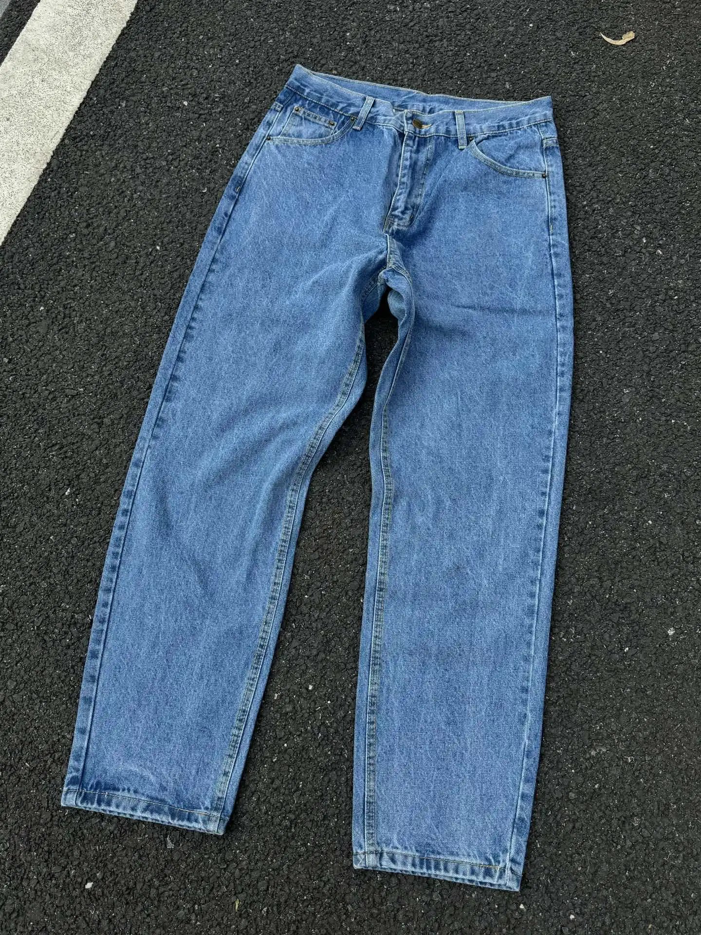 Carhartt Rugged Flex Blue Distressed Work Jeans