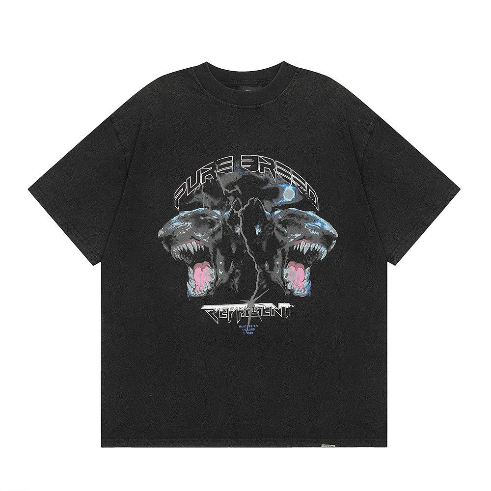 Represent Patron Of The Club Turquoise Oversized Graphic T-Shirt