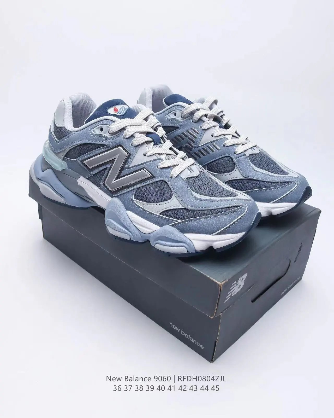 New Balance 9060 Beige Pink Green Chunky Sneakers