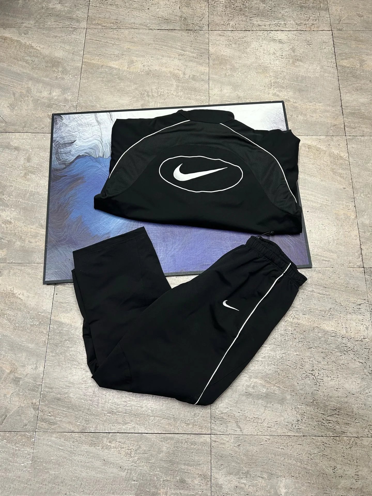 Nike Track Suit Purple Black Sportswear