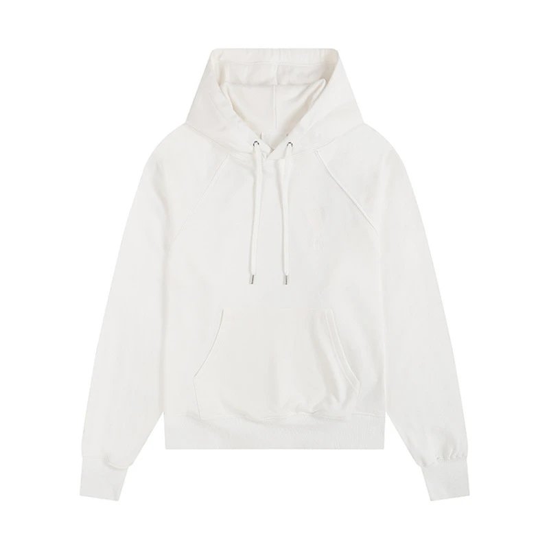 Ami Paris Light Blue Heart Logo Oversized Hoodie