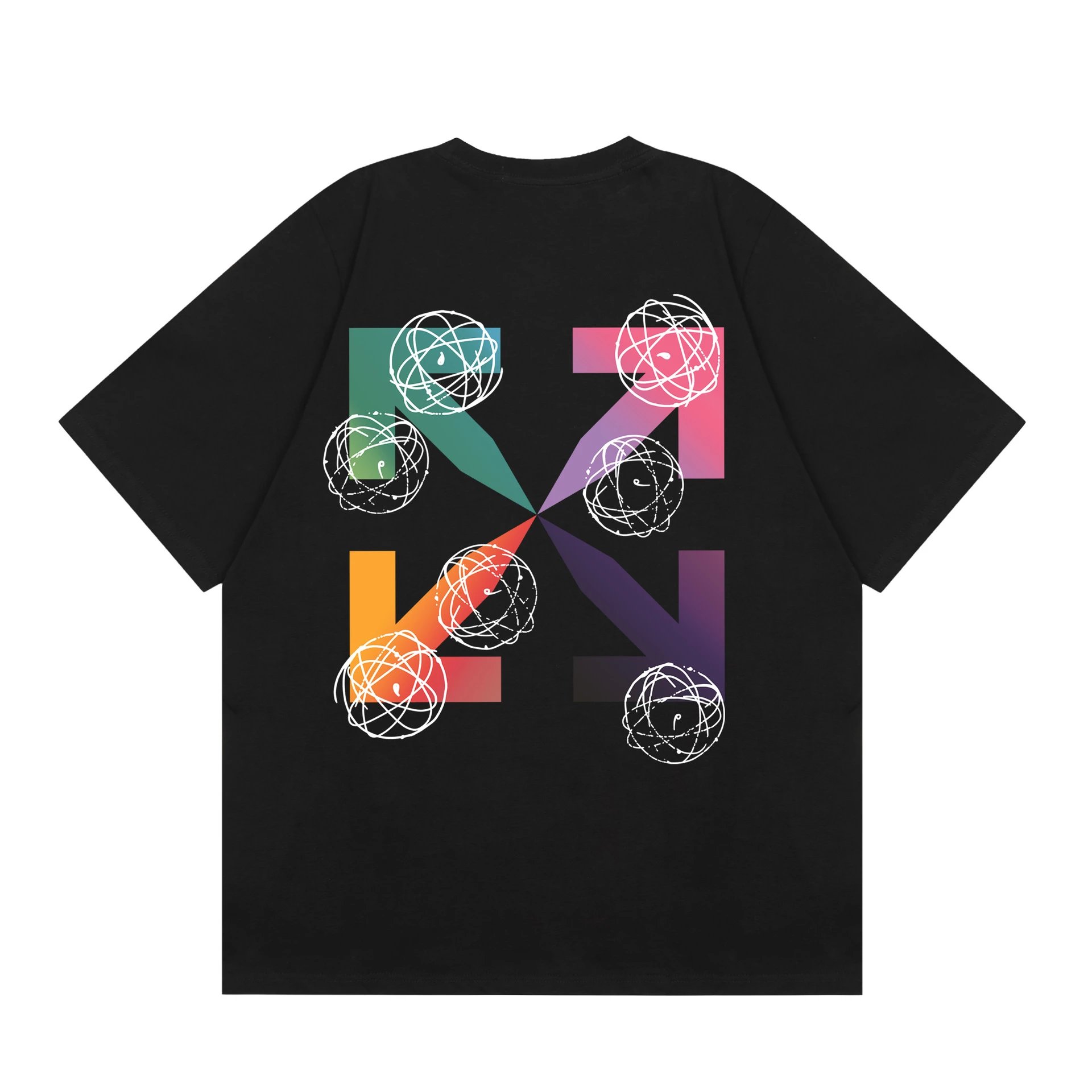 Off White Saint Jerome Black Graphic Oversized T-Shirt