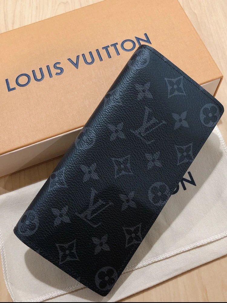 Louis Vuitton Monogram Eclipse Black Long Wallet