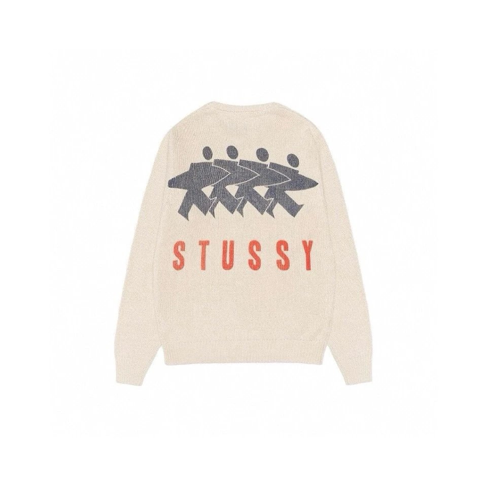 Nike Stussy Black Collaboration Crewneck Sweatshirt