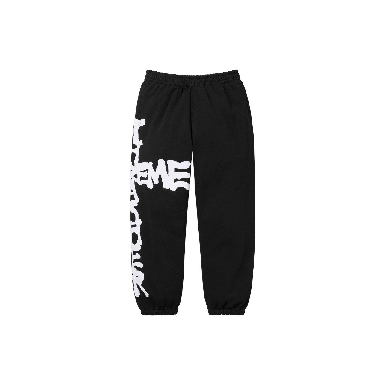 Street loose fleece sweatpants with cuffs