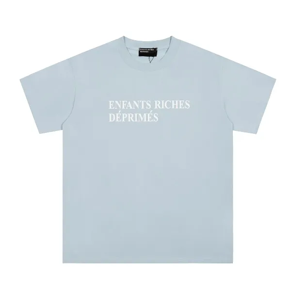 Enfants Riches Déprimés Logo Print Light Blue T-Shirt - 1