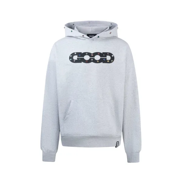 GOOD BRAND Logo-Embroidered Raglan Polo in Light Gray - 5