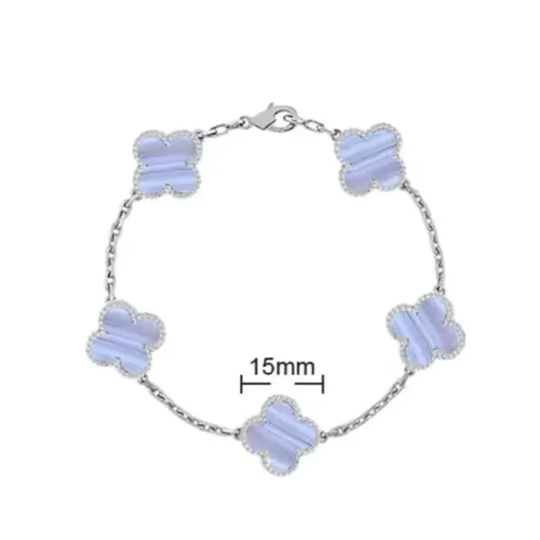 Van Cleef & Arpels Alhambra Bracelet Light Blue Mother-of-Pearl Bracelet - 1