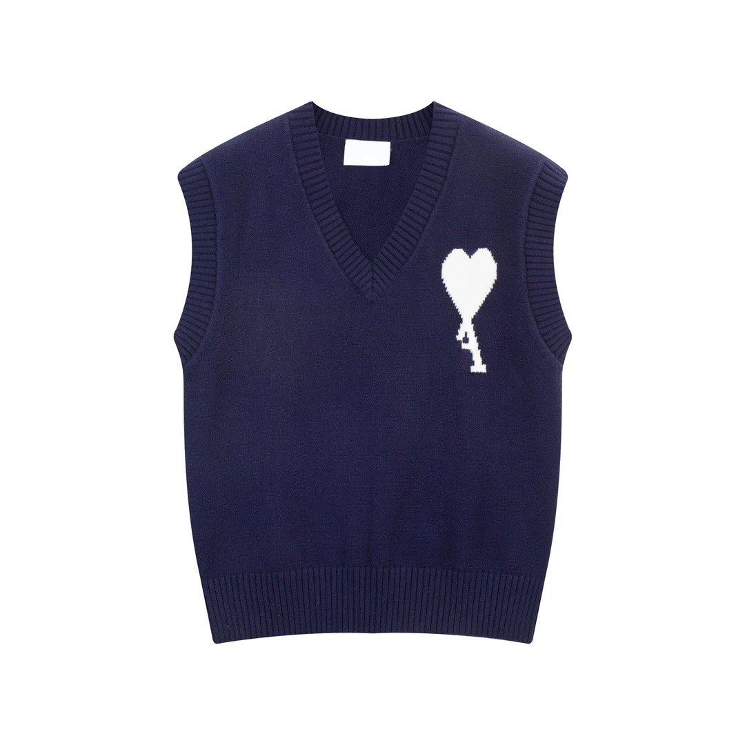 Letter V-Neck Sleeveless Sweater Vest photo 7