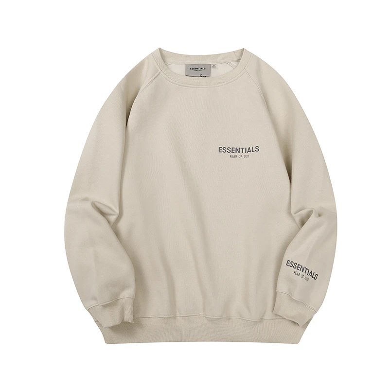 Essentials Crewneck Sweatshirt Black Beige Mint Tan Gray Minimalist