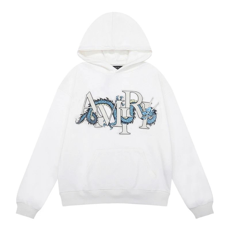 Amiri Rabbit Bandana Black Graphic Hoodie