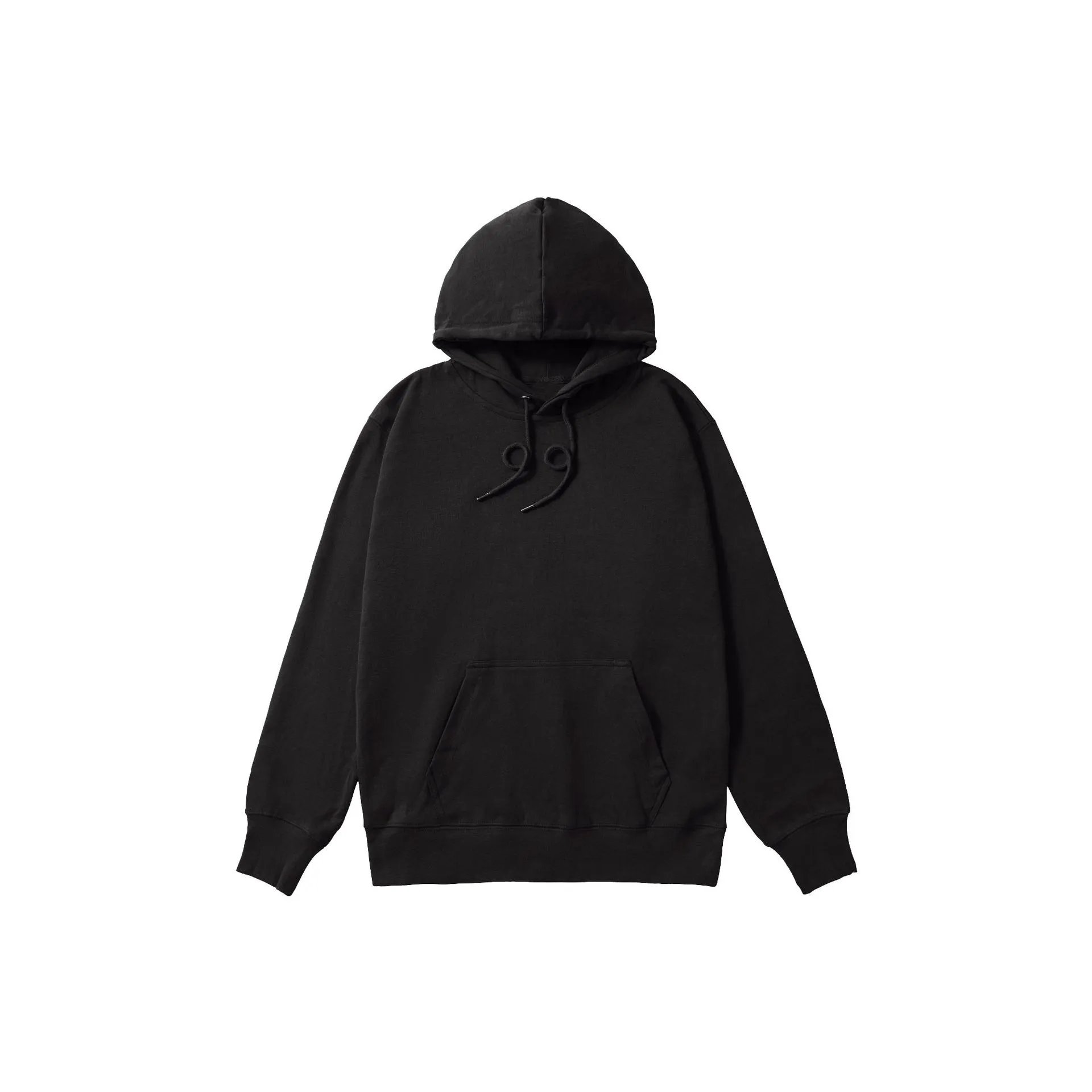 Plain Hooded Sweatshirt Off White Oversized Casual